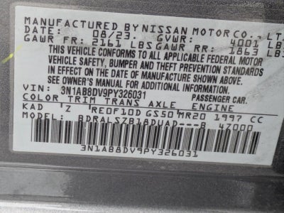 2023 Nissan Sentra SR CVT