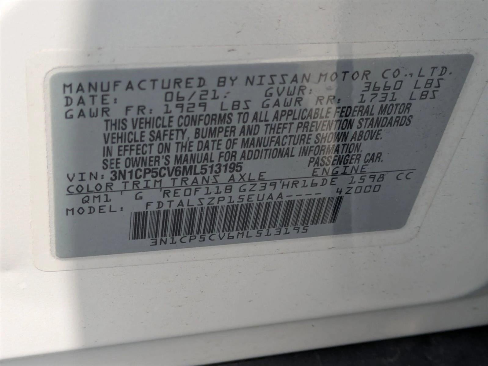 2021 Nissan Kicks SV FWD