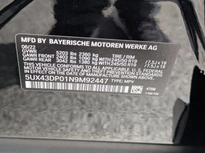 2022 BMW X3 sDrive30i Sports Activity Vehicle