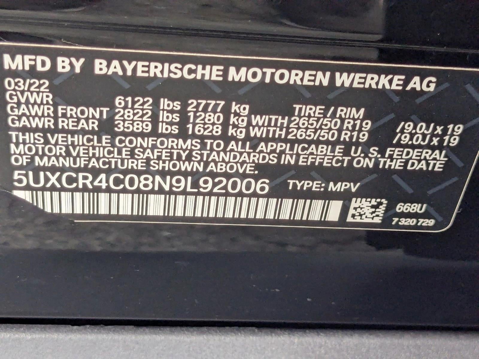 2022 BMW X5 sDrive40i Sports Activity Vehicle