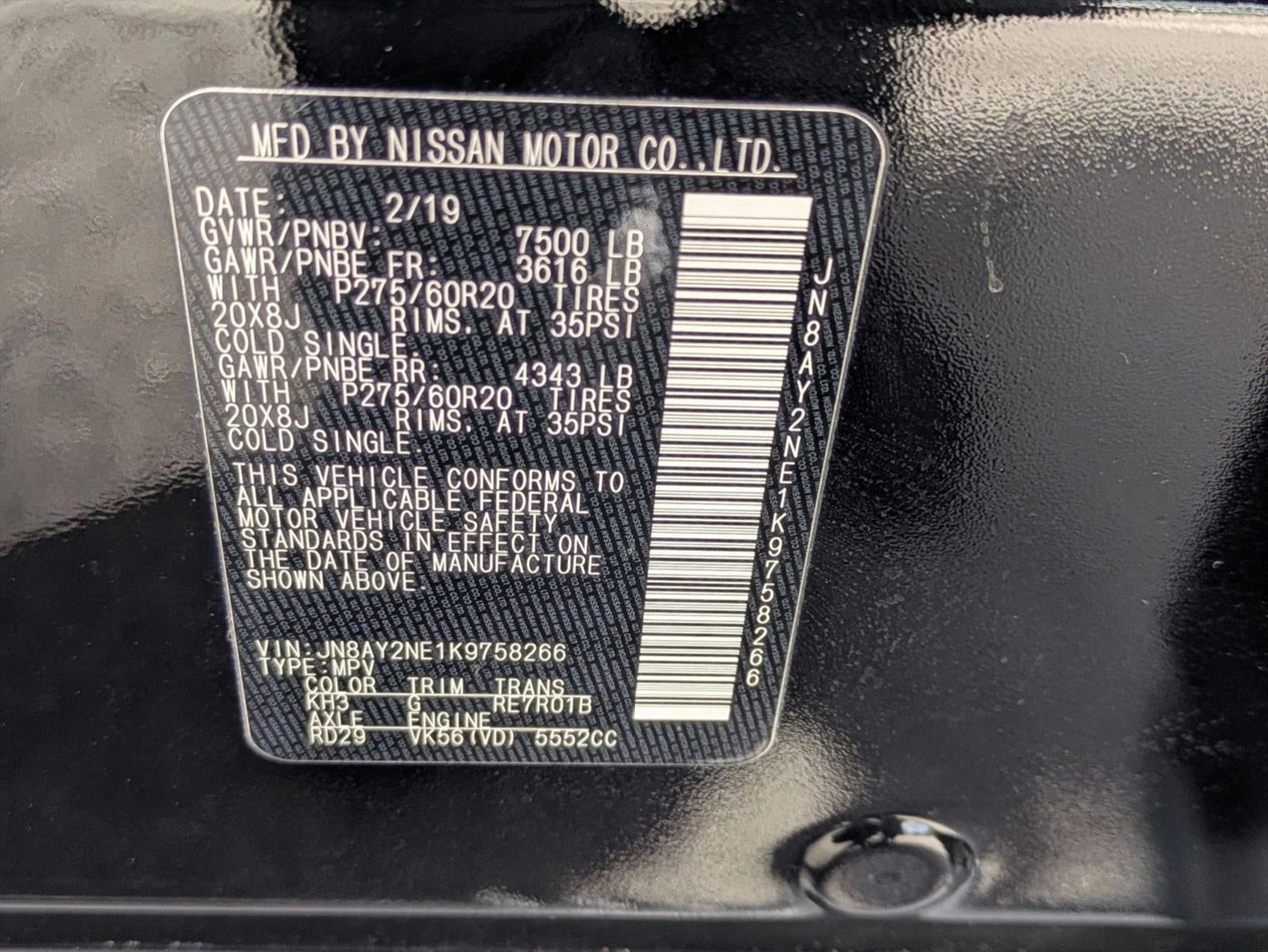 2019 Nissan Armada 4x4 Platinum