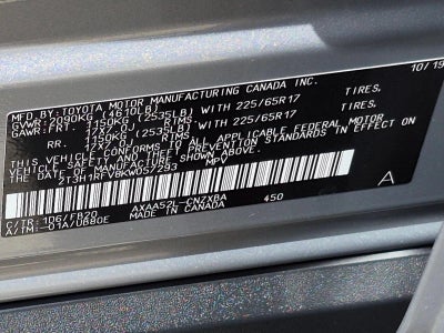 2019 Toyota RAV4 LE FWD (GS)