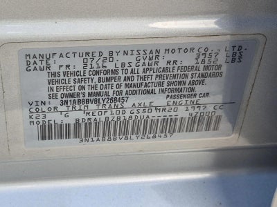 2020 Nissan Sentra S CVT