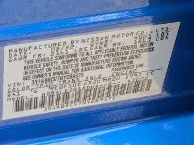 2022 Nissan Sentra SV CVT
