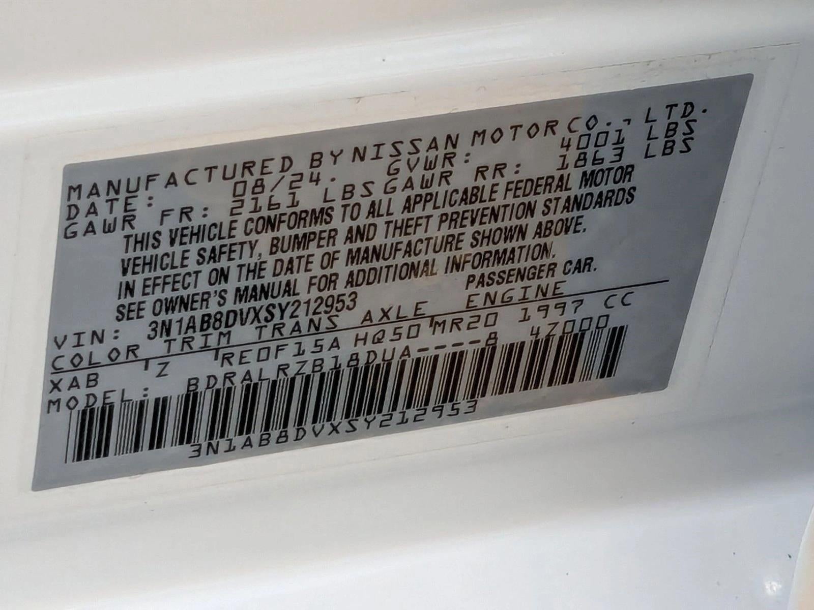 2025 Nissan Sentra SR CVT