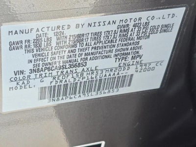 2025 Nissan Kicks SV FWD