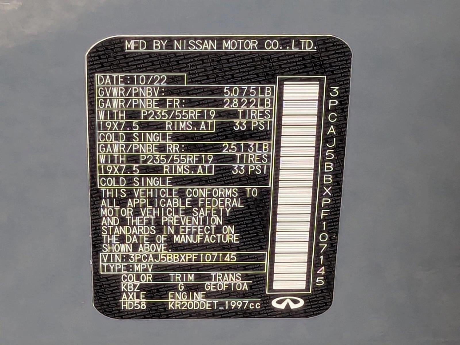 2023 INFINITI QX50 LUXE AWD