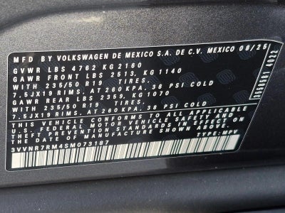 2025 Volkswagen Tiguan 2.0T SE FWD