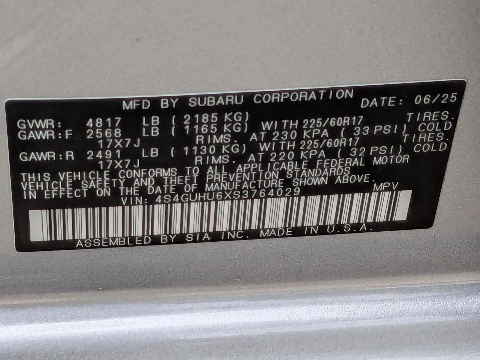 2025 Subaru Crosstrek Wilderness AWD