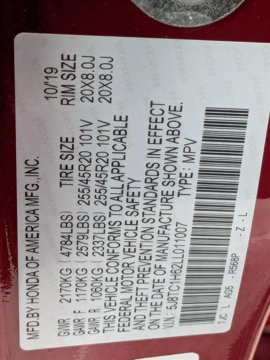 2020 Acura RDX FWD w/A-Spec Pkg