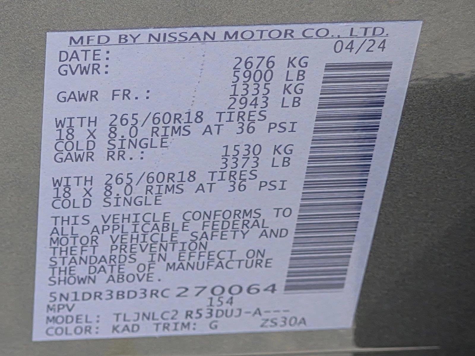 2024 Nissan Pathfinder Rock Creek 4WD