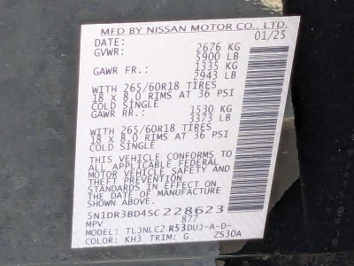 2025 Nissan Pathfinder Rock Creek 4WD