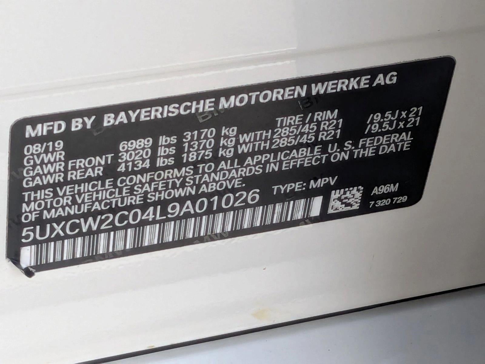 2020 BMW X7 xDrive40i Sports Activity Vehicle