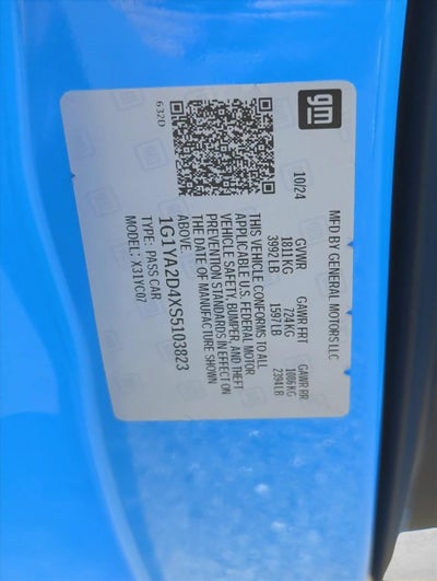 2025 Chevrolet Corvette Stingray Coupe 1LT