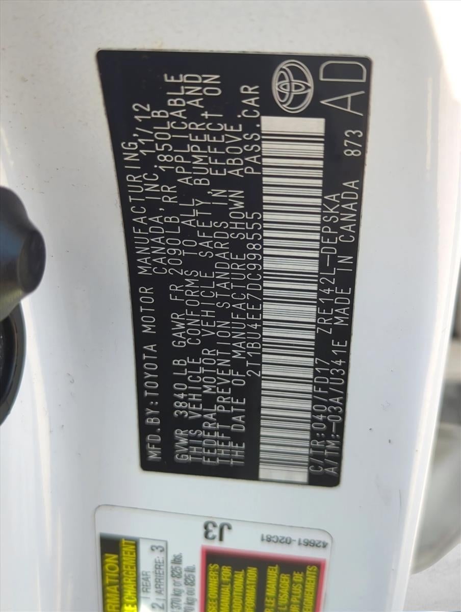 2013 Toyota Corolla 4dr Sdn Auto S (Natl)