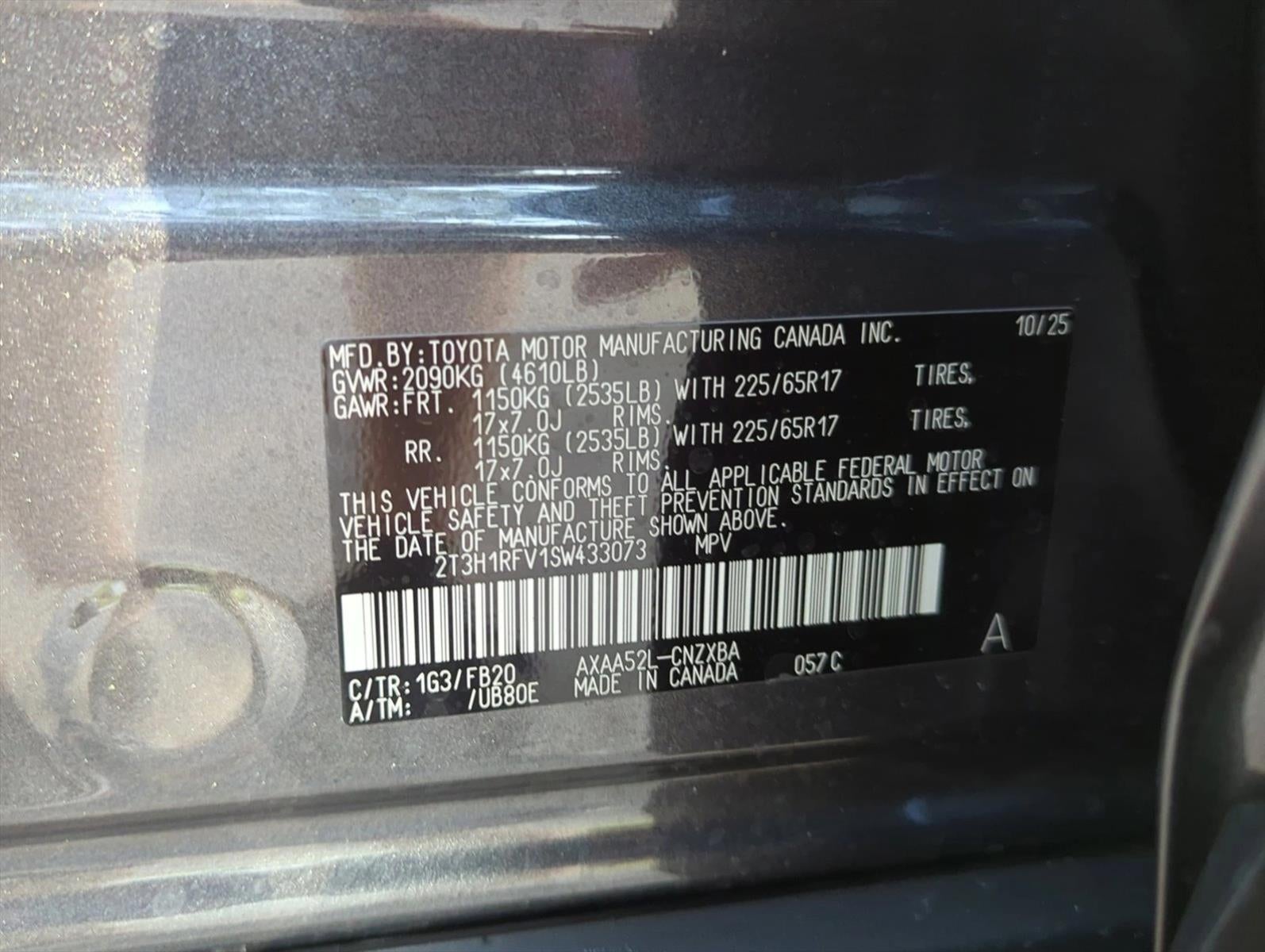 2025 Toyota RAV4 LE FWD (GS)