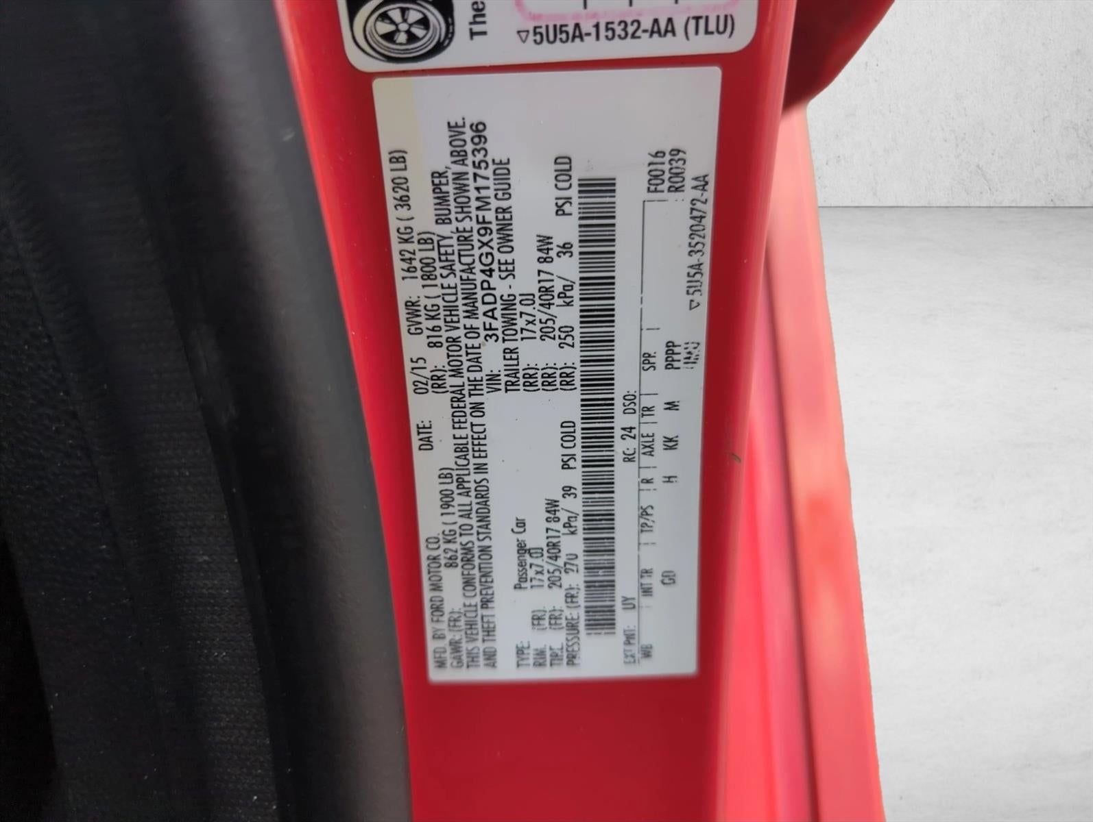 2015 Ford Fiesta 5dr HB ST