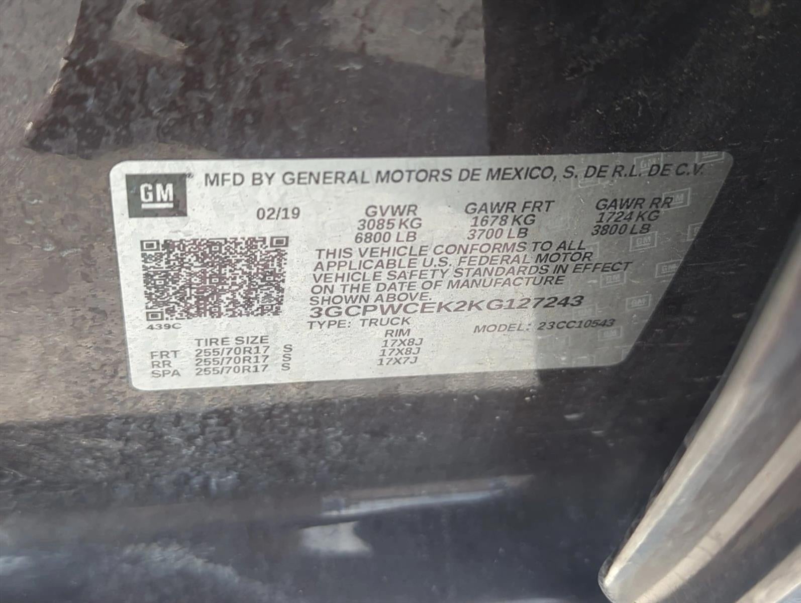 2019 Chevrolet Silverado 1500 Crew Cab Short Box 2-Wheel Drive LT