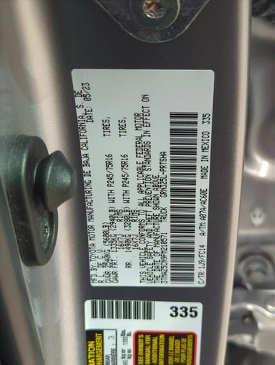 2023 Toyota Tacoma 2WD 2WD SR5 Double Cab 5' Bed V6 AT (GS)