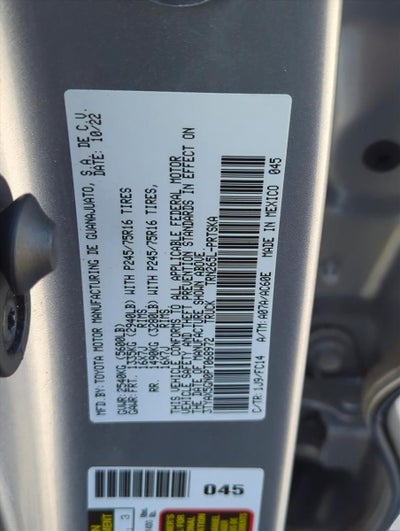 2023 Toyota Tacoma 2WD 2WD SR5 Double Cab 5' Bed I4 AT (Natl)