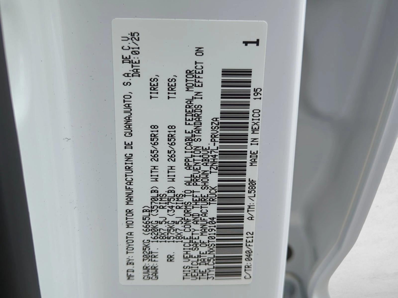 2025 Toyota Tacoma 4WD 4WD TRD Sport Hybrid Double Cab 5' Bed AT (Natl)