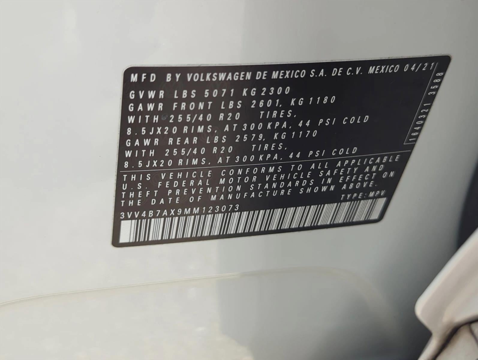 2021 Volkswagen Tiguan 2.0T SEL Premium R-Line 4MOTION