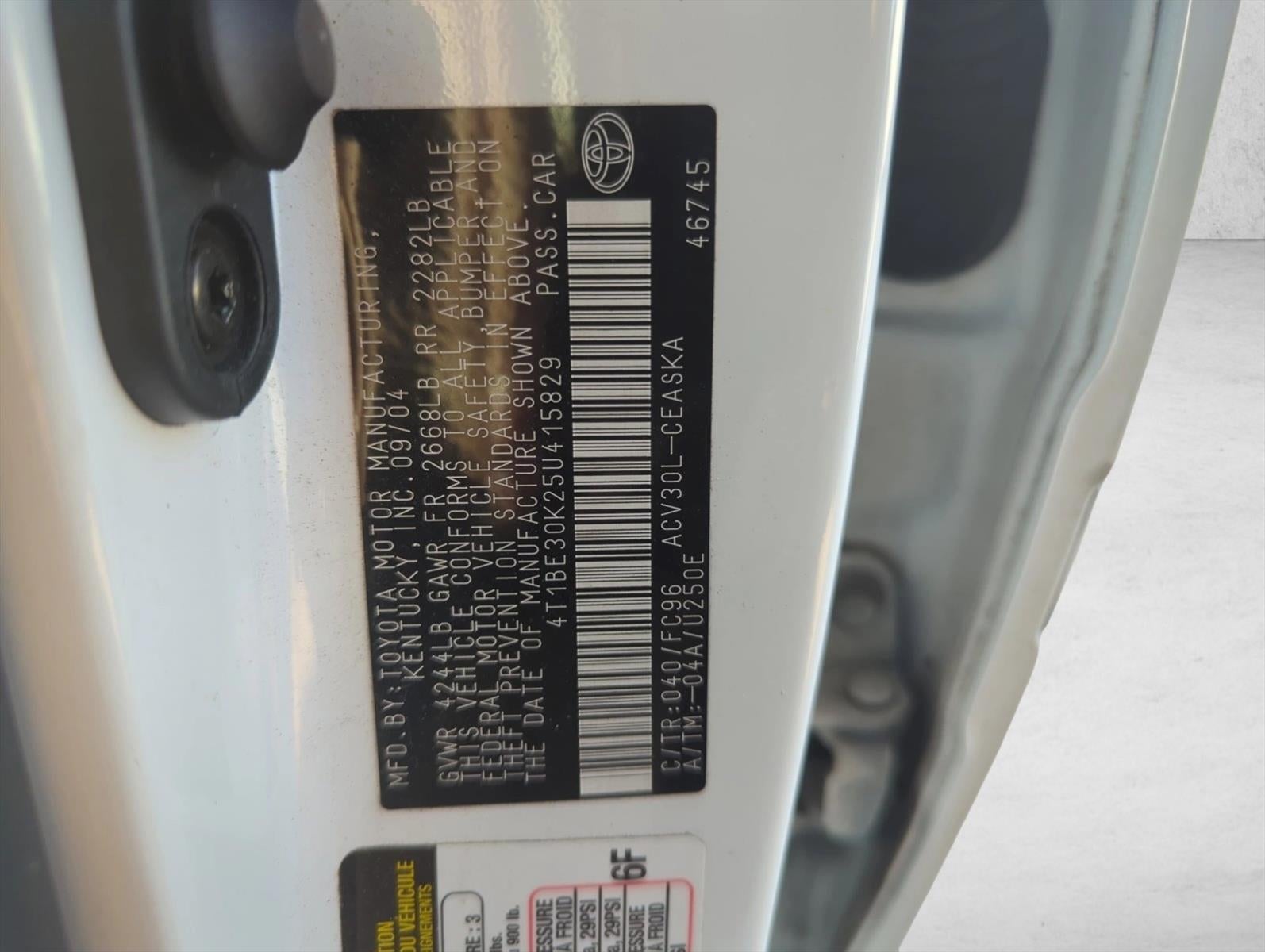 2005 Toyota Camry SE