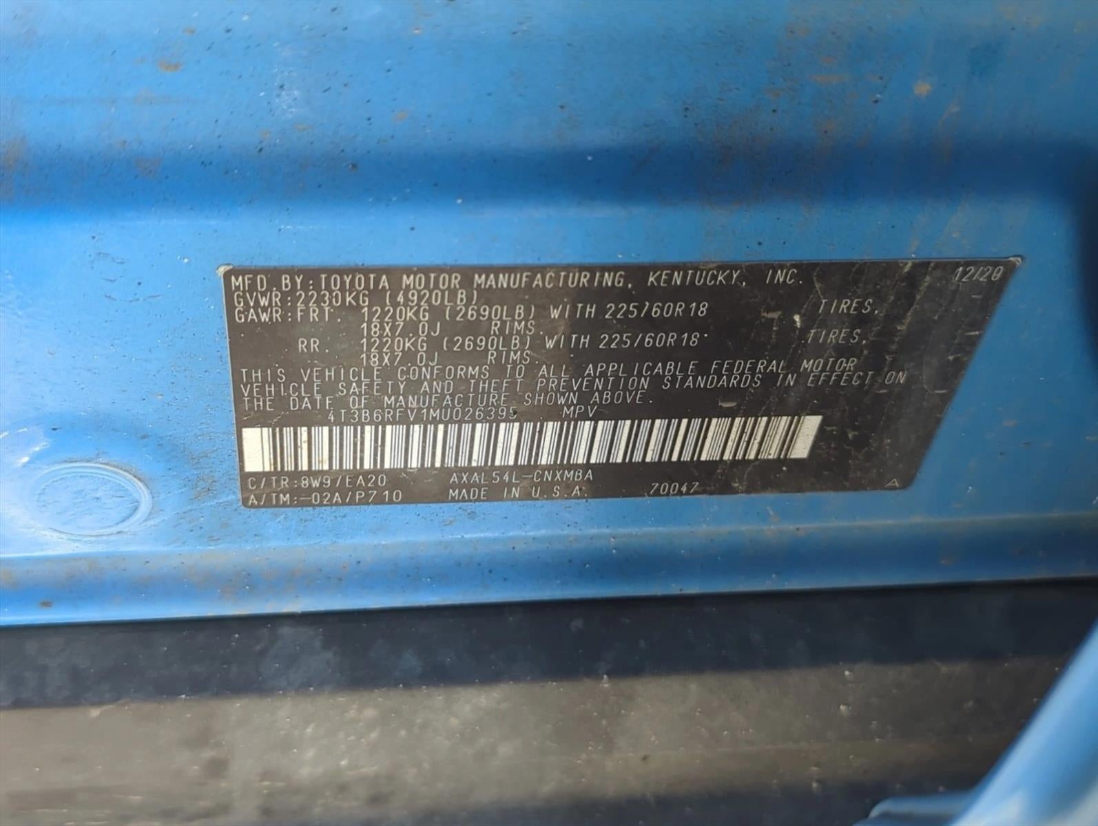 2021 Toyota RAV4 Hybrid XLE Premium AWD (Natl)