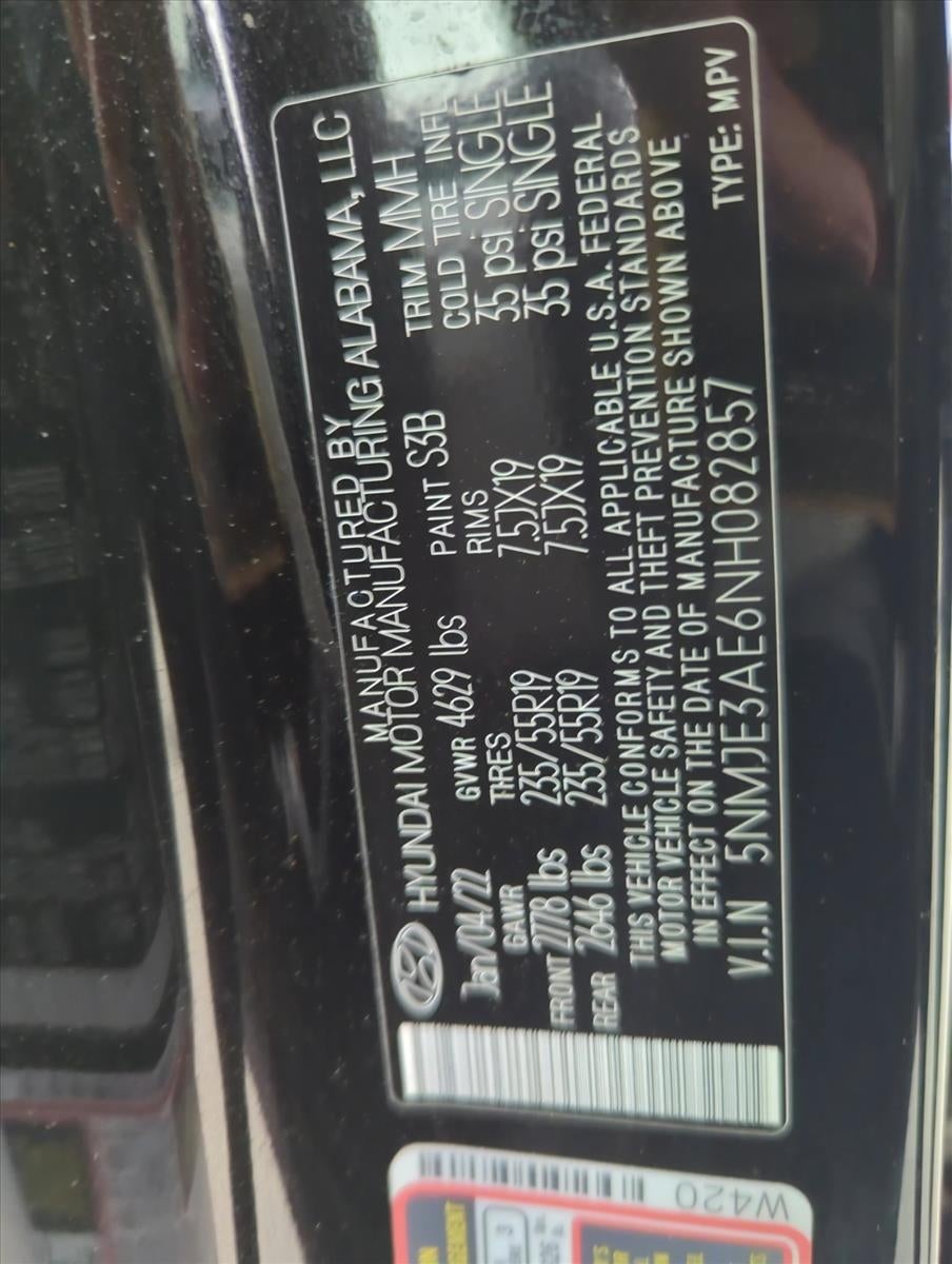 2022 Hyundai TUCSON Limited FWD