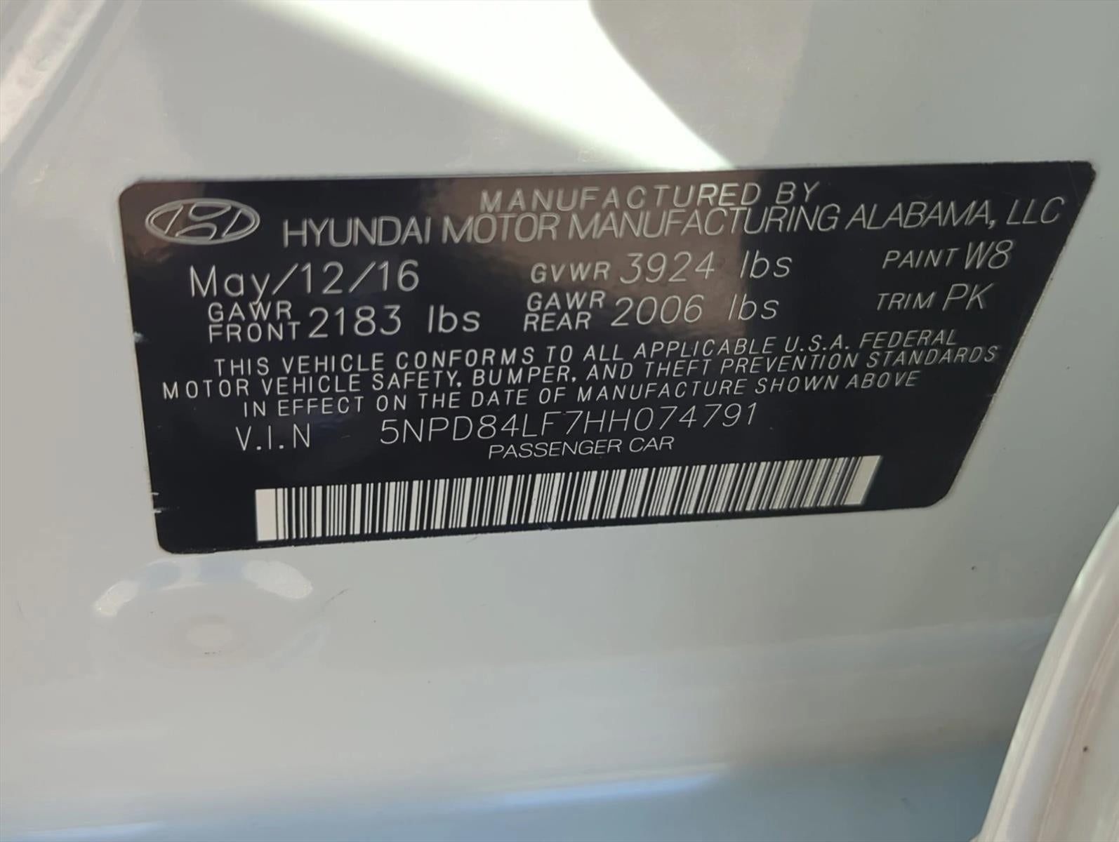 2017 Hyundai ELANTRA SE 2.0L Auto (Alabama) *Ltd Avail*