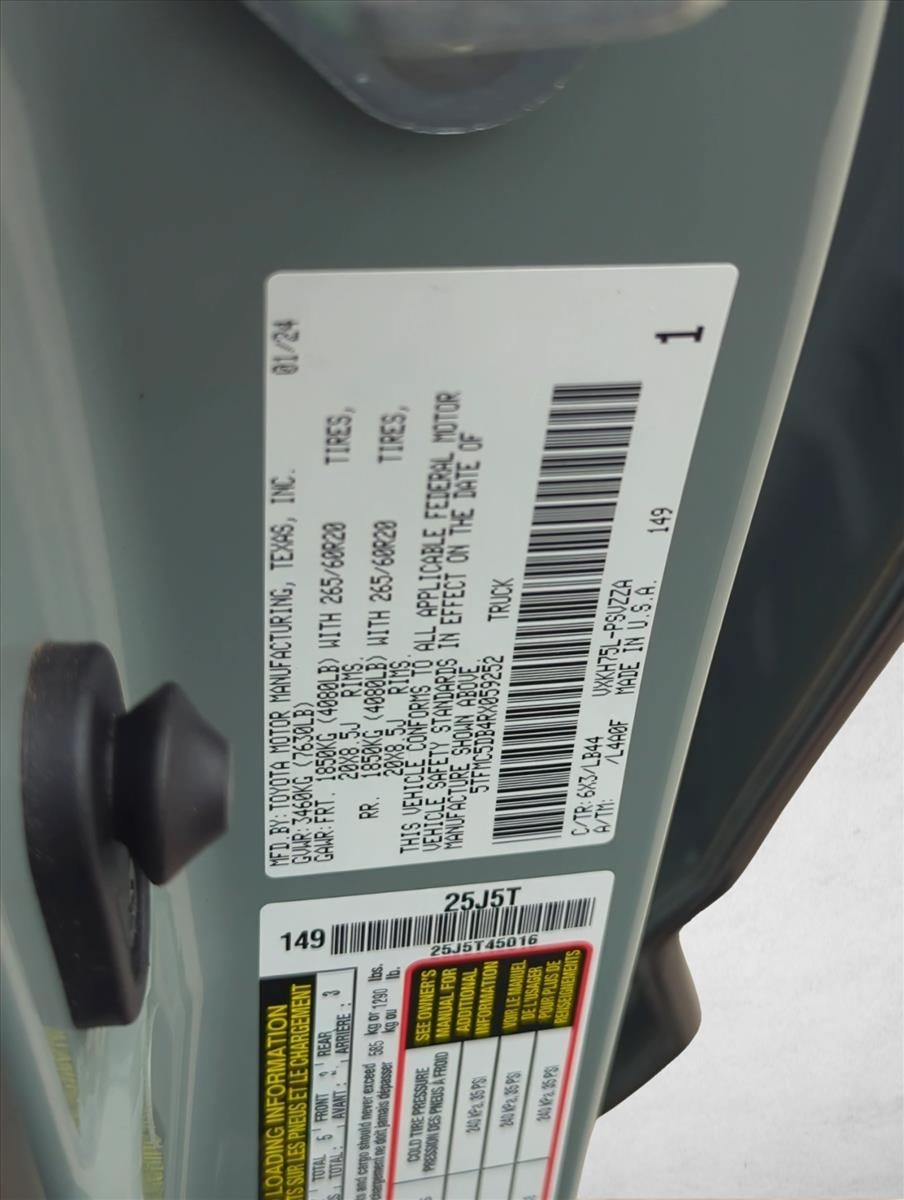 2024 Toyota Tundra 4WD 4WD 1794 Edition Hybrid CrewMax 5.5' Bed (Natl)