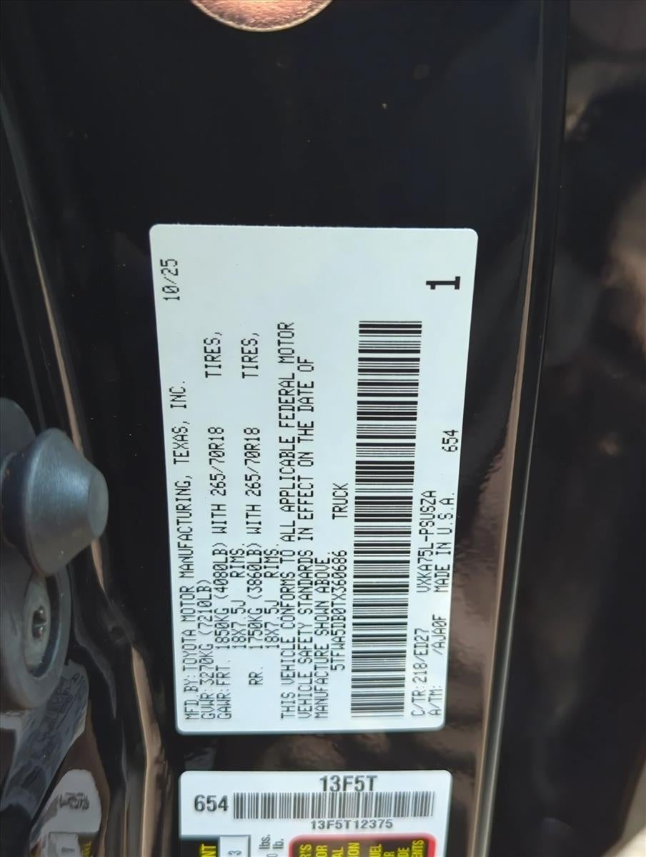 2026 Toyota Tundra 4WD 4WD Limited CrewMax 5.5' Bed (Natl)