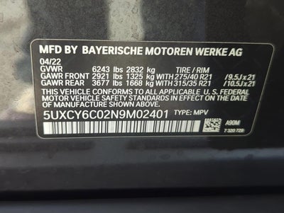 2022 BMW X6 xDrive40i Sports Activity Coupe