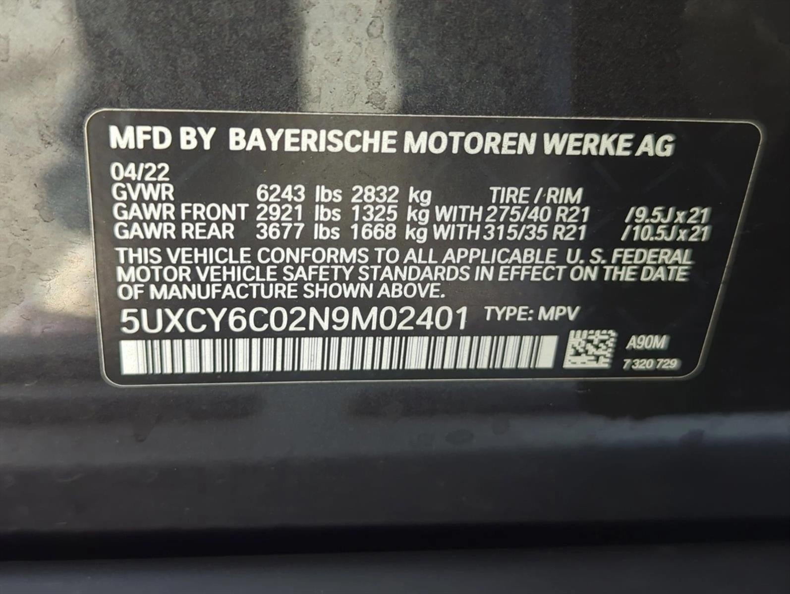 2022 BMW X6 xDrive40i Sports Activity Coupe