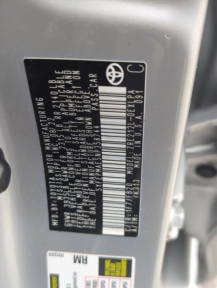 2022 Toyota Corolla LE CVT (Natl)