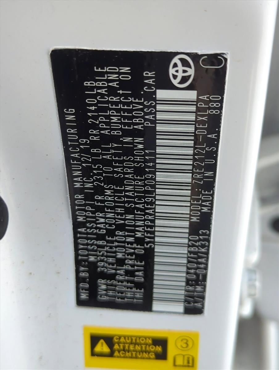 2020 Toyota Corolla LE CVT (Natl)