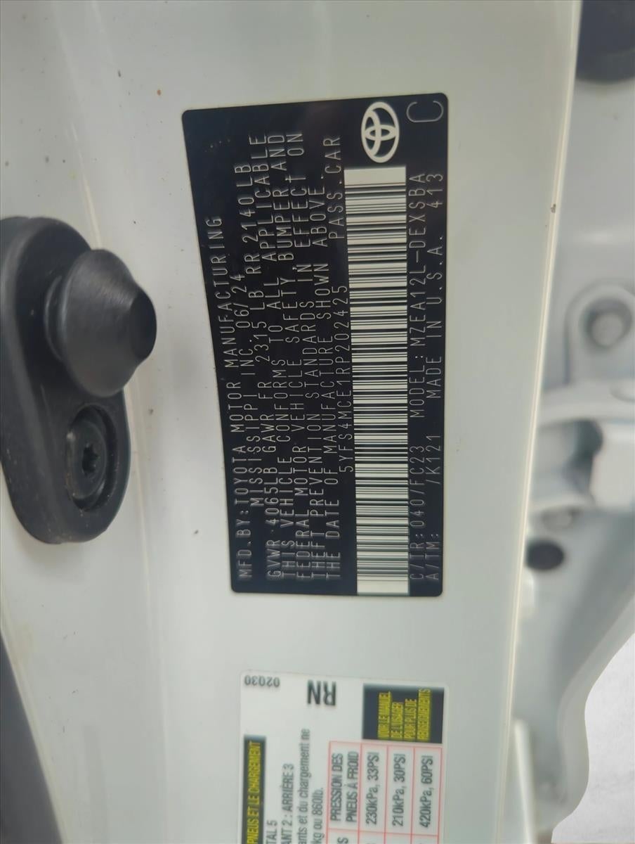 2024 Toyota Corolla SE CVT (Natl)