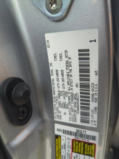 2024 Toyota Sequoia Platinum RWD (Natl)