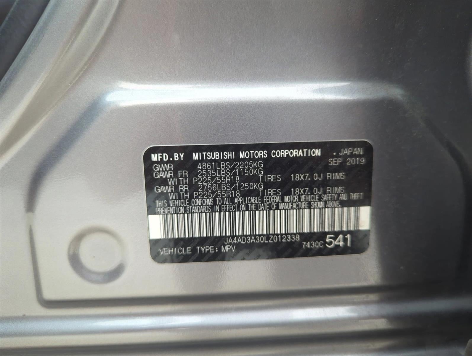 2020 Mitsubishi Outlander SE FWD