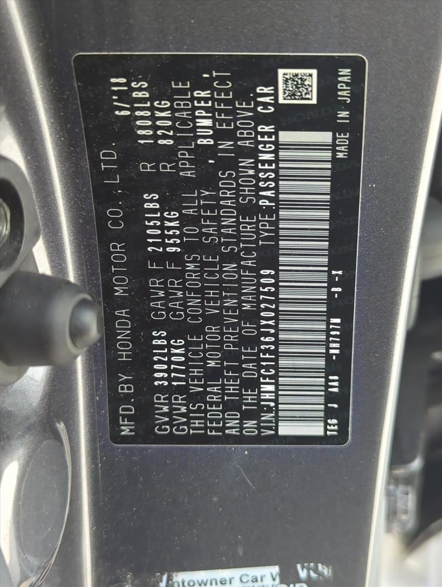 2018 Honda Civic Sedan EX-T CVT