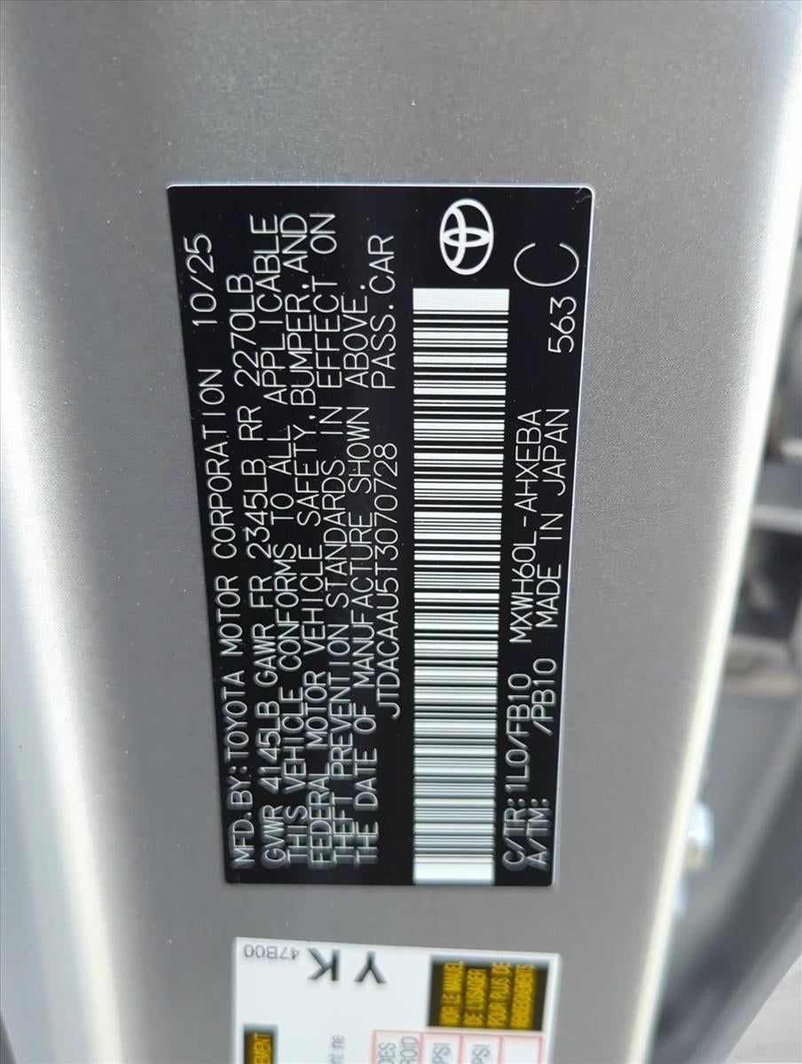 2026 Toyota Prius LE (Natl)