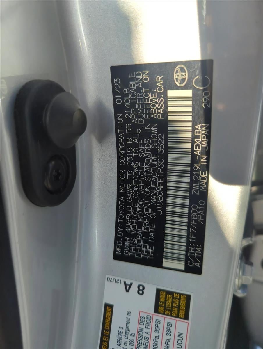 2023 Toyota Corolla Hybrid LE FWD (Natl)