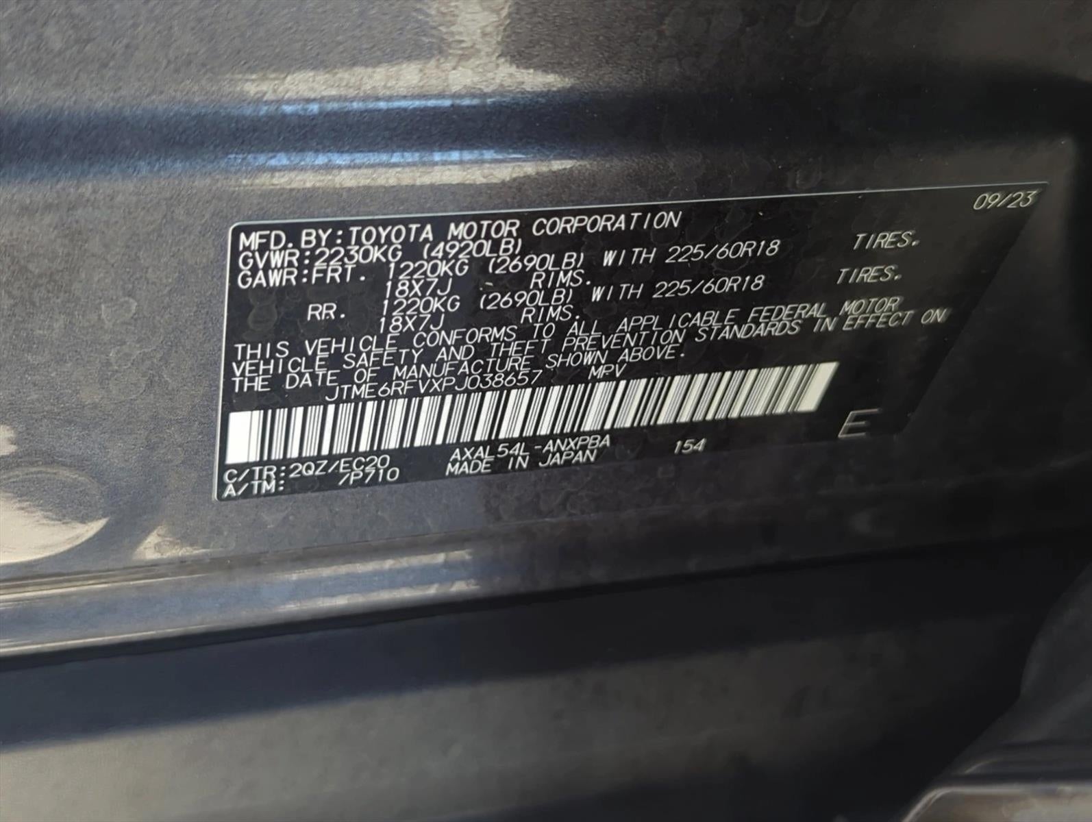2023 Toyota RAV4 Hybrid XSE AWD (Natl)