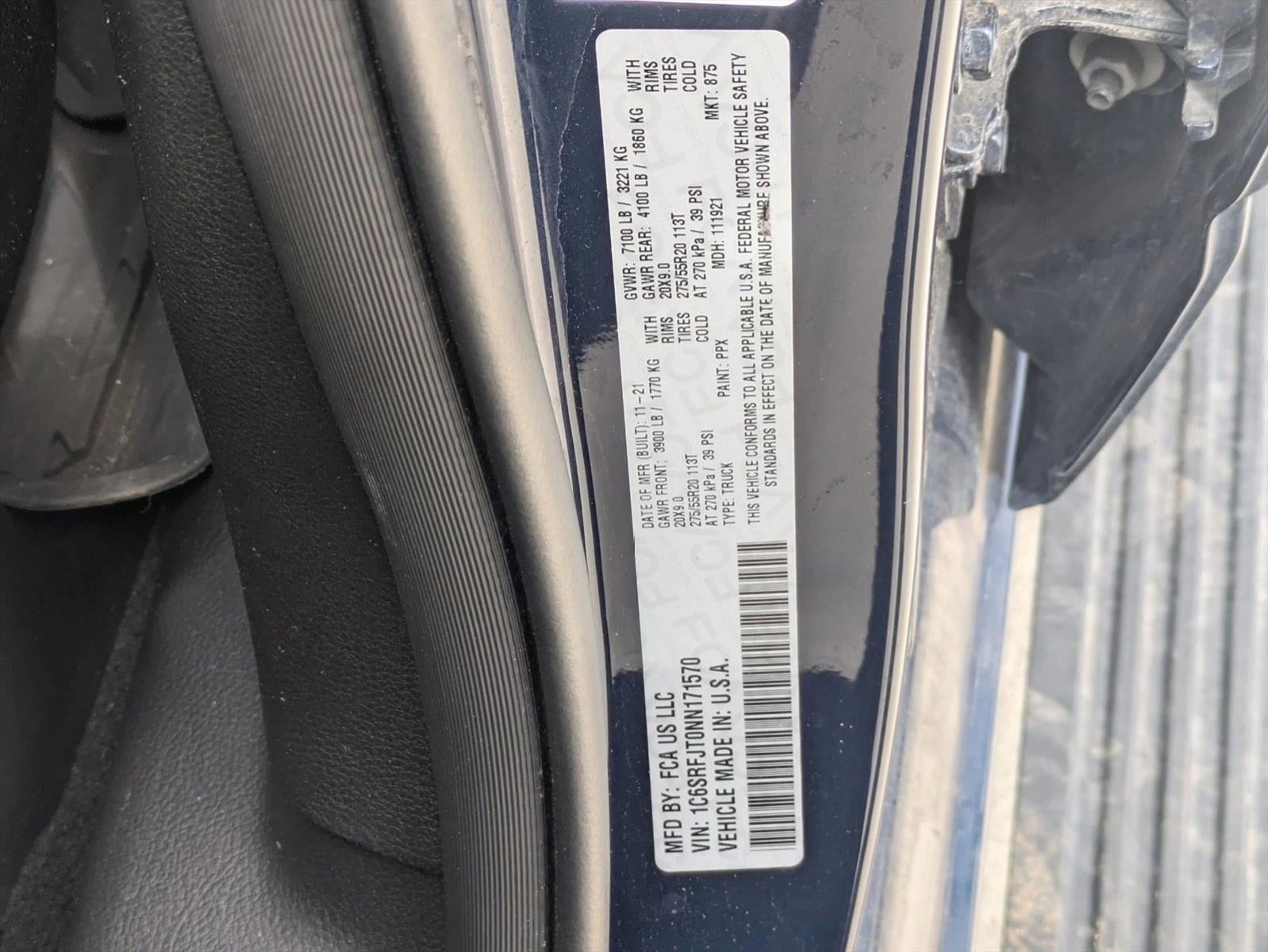 2022 RAM 1500 Laramie 4x4 Crew Cab 5'7" Box