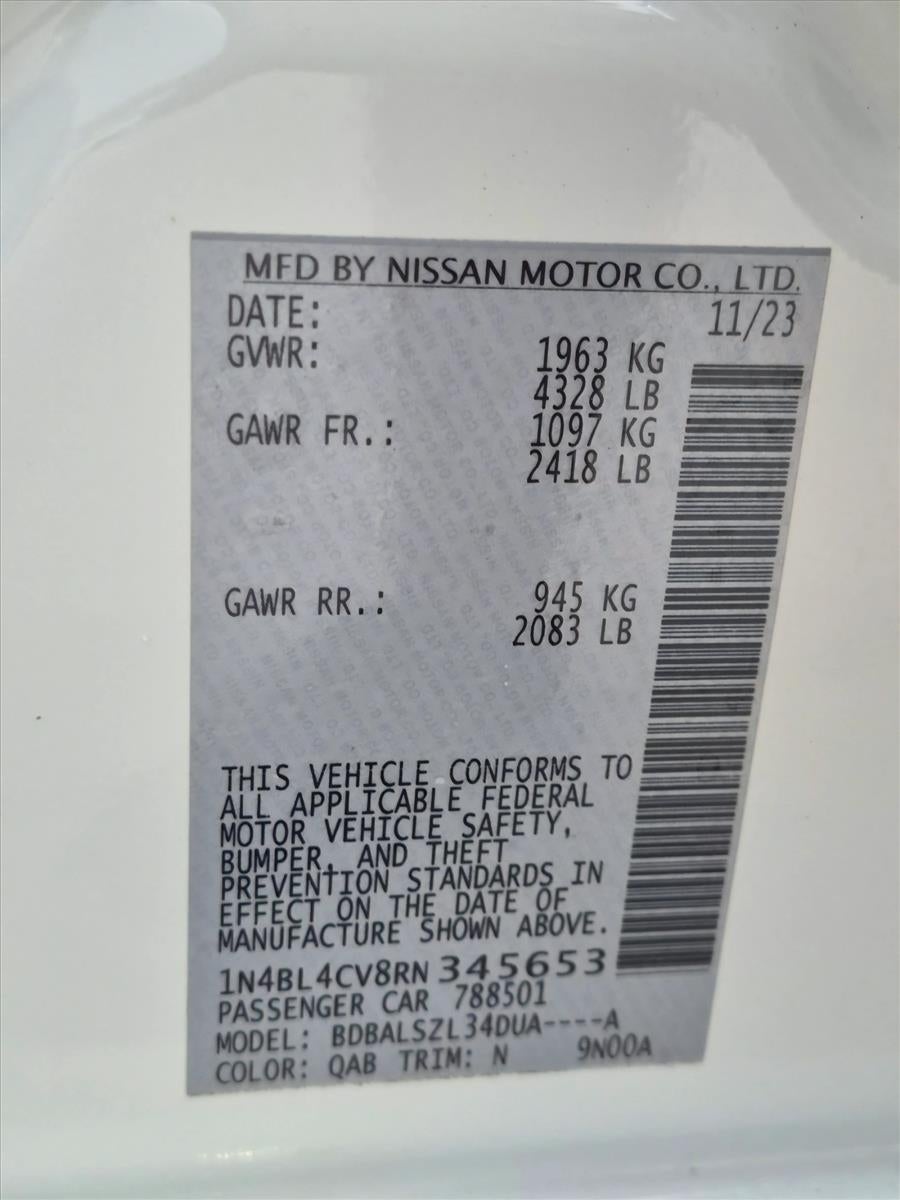 2024 Nissan Altima 2.5 SR Sedan