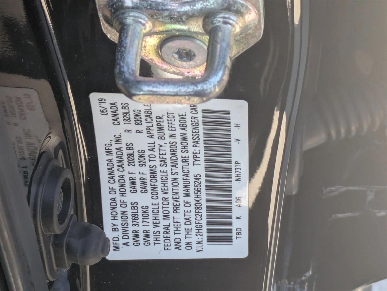 2019 Honda Civic Sedan Sport CVT