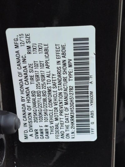 2016 Honda CR-V EX 2WD