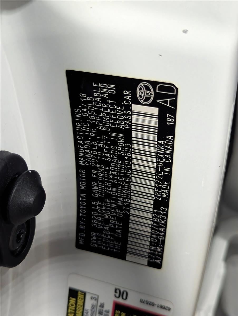 2018 Toyota Corolla LE CVT (Natl)