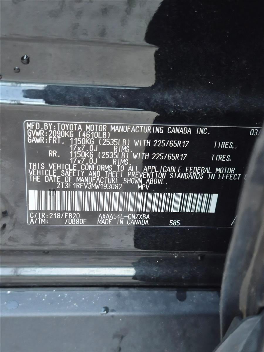2021 Toyota RAV4 LE AWD (Natl)