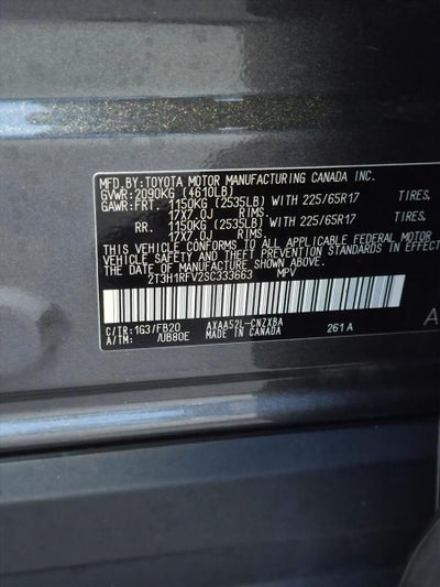 2025 Toyota RAV4 LE FWD (GS)